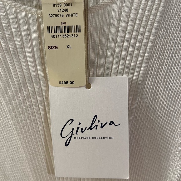 NWT Giuliva Scoop Neck Jersey Ribbed Tank XL $495 - Picture 3 of 3